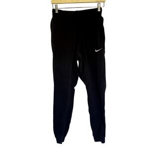 Nike black sweatpants men's small cotton pants pockets athleisure drawstring
